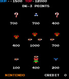 Donkey Kong 3 for Arcade - Attract mode; here are the point values.