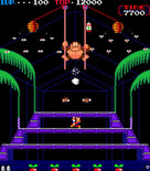 Donkey Kong 3 for Arcade - Game start.
