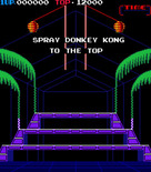 Donkey Kong 3 for Arcade - Game introduction.