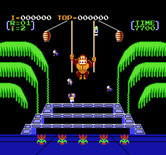 Donkey Kong 3 for NES / Famicom - Game start.