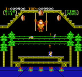 Donkey Kong 3 for NES / Famicom - Beginning of the second round.
