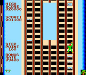 Crazy Climber for Arcade - Climbing up the building...