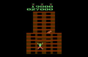 Crazy Climber for Atari 2600 - The building gets narrower and there are falling objects to avoid.
