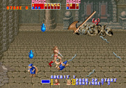 Golden Axe for Arcade - Pick up potions for more magic power.