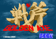 Golden Axe for Arcade - Title screen.