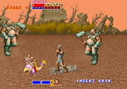 Golden Axe for Arcade - Fighting multiple large enemies at once!