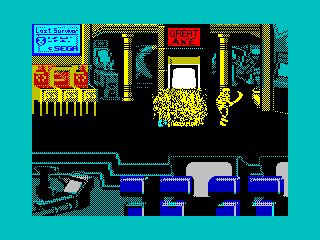 Golden Axe ZX Spectrum Screenshot: Great axe status!
