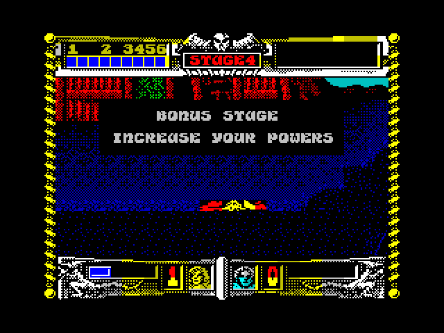 Golden Axe ZX Spectrum Screenshot: Up next, a bonus stage!
