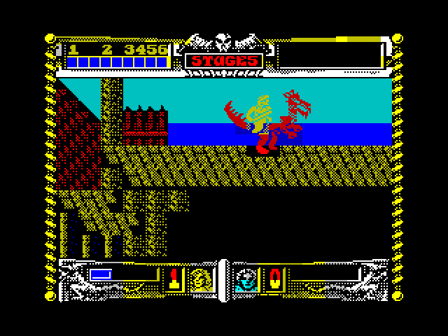 Golden Axe ZX Spectrum Screenshot: On to the next area...