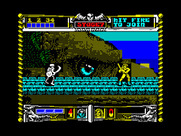 Golden Axe for ZX Spectrum - Another skeleton prepares to attack...