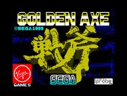 Golden Axe for ZX Spectrum - Loading screen.