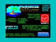 Golden Axe for ZX Spectrum - Ending credits screen.