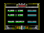 Golden Axe for ZX Spectrum - Game scores.