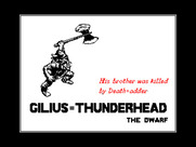 Golden Axe for ZX Spectrum - The dwarf introduction.