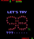 Super Qix for Arcade - Game attract mode.