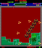 Super Qix for Arcade - Round 3, lost a life...