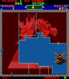 Super Qix for Arcade - Filling the playfield in...