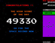Bosconian for Arcade - Game over, but I got a new high score!