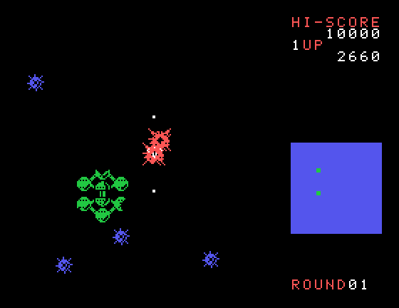 Bosconian Sord M5 Screenshot: I've been hit!