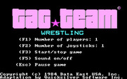 Tag Team Wrestling for IBM PC/Compatibles - Title screen.