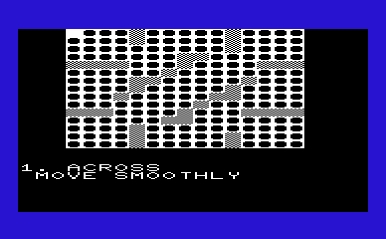Triple Play Commodore VIC-20 Screenshot: Crosswords: Game start.
