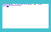 Triple Play for Commodore VIC-20 - Crosswords: Select which puzzle to load.