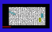 Triple Play for Commodore VIC-20 - Hidden Words: Finding words; a red bar indicates success and found words are highlighted in color.