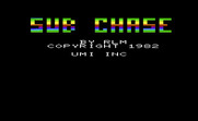 Sub Chase for Commodore VIC-20 - Title screen.