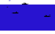 Sub Chase for Commodore VIC-20 - Game start.