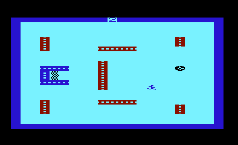 Electra Sport Soccer Commodore VIC-20 Screenshot: Game start.