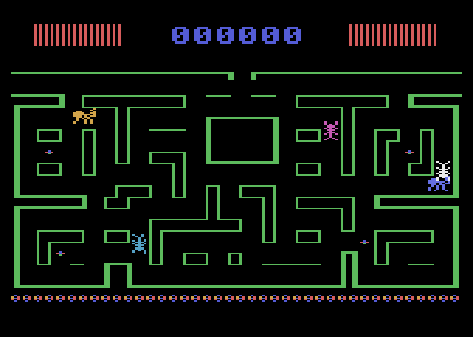 K-Razy Antiks Atari 8-bit Screenshot: Game start.