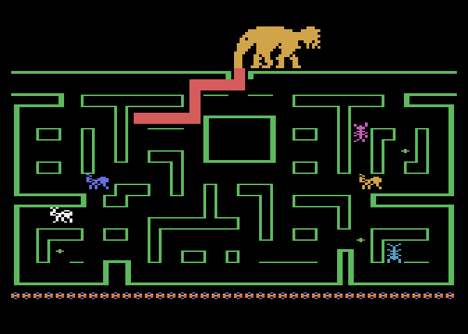 K-Razy Antiks Atari 8-bit Screenshot: An anteater has arrived!
