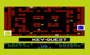 Key Quest for Commodore VIC-20 - There's the key! Grab it to unlock the door...