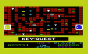 Key Quest for Commodore VIC-20 - Firing at opponents in round 3.
