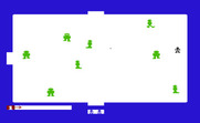 Super Amok for Commodore VIC-20 - Game start.