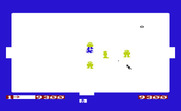Super Amok for Commodore VIC-20 - The open rooms can be tough as there is nothing to hide behind.