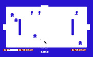 Super Amok for Commodore VIC-20 - Firing on enemy robots...