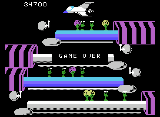 Tapper ColecoVision Screenshot: Game over.