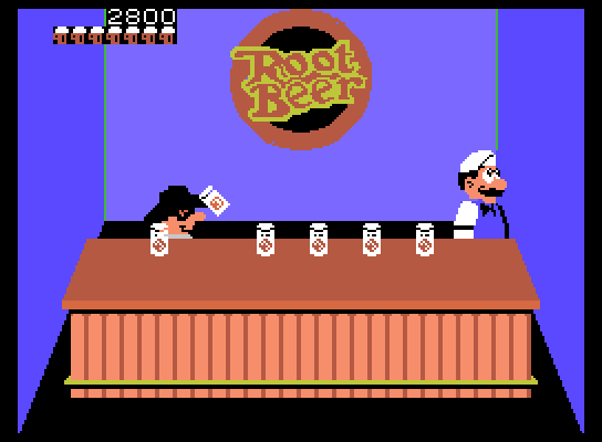 Tapper ColecoVision Screenshot: Now you need to find the unshaken root beer!