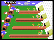 Tapper for ColecoVision - Pouring root beer on screen 4.