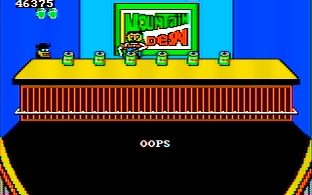 Tapper IBM PC/Compatibles Screenshot: Oops, I chose the wrong can...