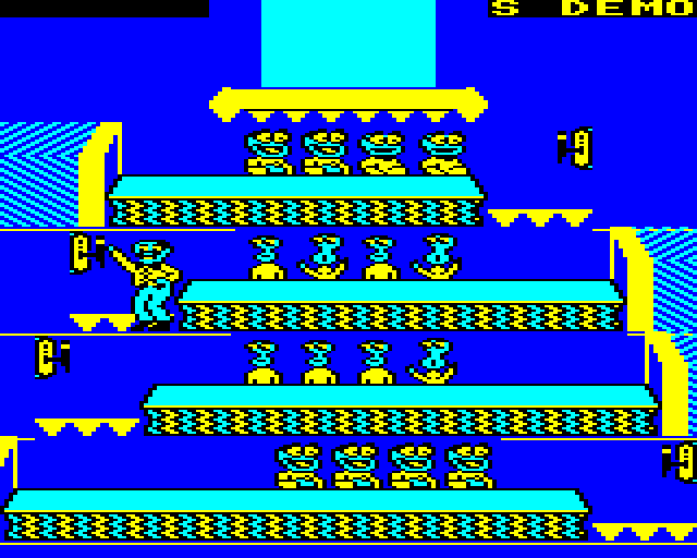 Tapper BBC Micro Screenshot: Game demo.