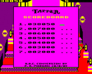 Tapper for BBC Micro - A new high score!
