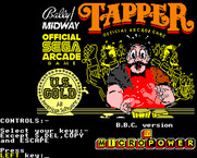Tapper for BBC Micro - Control selection and loading screen.