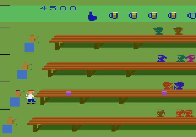 Tapper Atari 2600 Screenshot: On to the next setting...