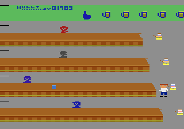 Tapper Atari 2600 Screenshot: Starting screen.