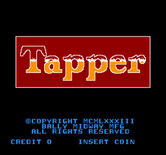 Tapper for Arcade - Title screen.