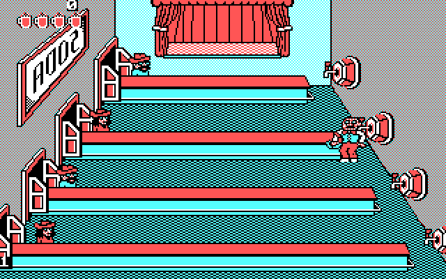 Tapper IBM PC/Compatibles Screenshot: The game begins...