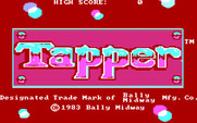 Tapper for IBM PC/Compatibles - Title screen.