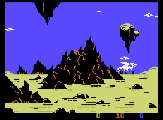 Wing War ColecoVision Screenshot: Searching the varied terrain...